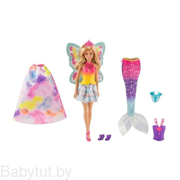 Кукла Barbie Сказочная принцесса фея русалка FJD08