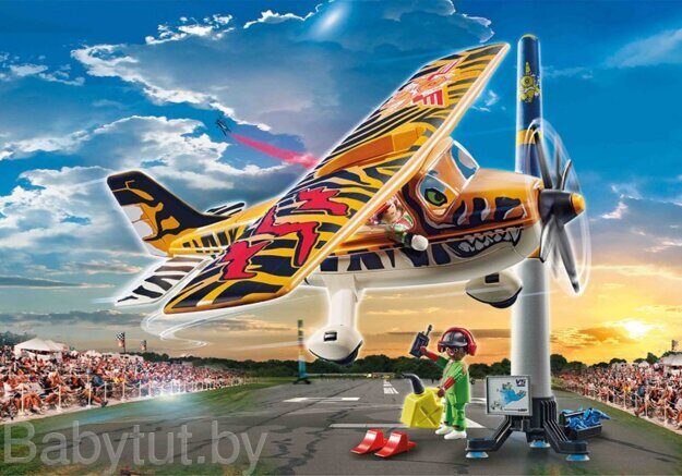 Конструктор Воздушное каскадерское шоу: Пропеллерный самолет Тигр Playmobil 70902