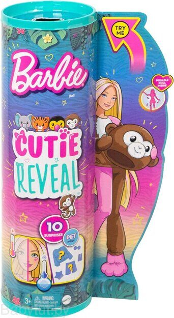 Кукла Barbie Cutie Reveal Обезьянка HKR01