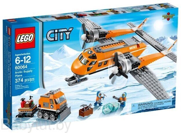 Конструктор Lego City Арктический грузовой самолёт 60064