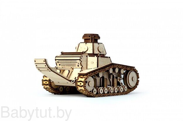 Деревянный 3D конструктор Lemmo Танк МС-1 0025