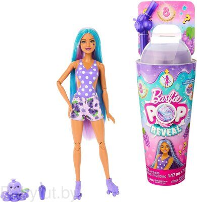 Кукла Barbie Pop Reveal Juicy Fruits Виноградная шипучка HNW44