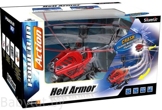 Silverlit Игрушка из пластмассы 2-канальный вертолет Heli Armor с защитными кольцами 84661