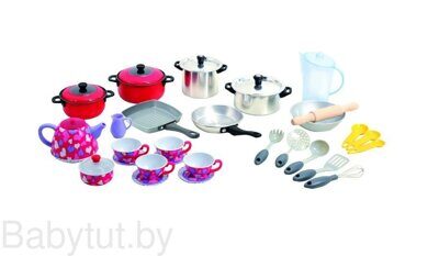 Детский набор металлической посуды (35 предметов) PlayGo