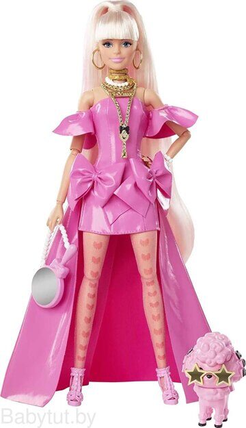Кукла Barbie Экстра Fancy в розовом платье HHN12
