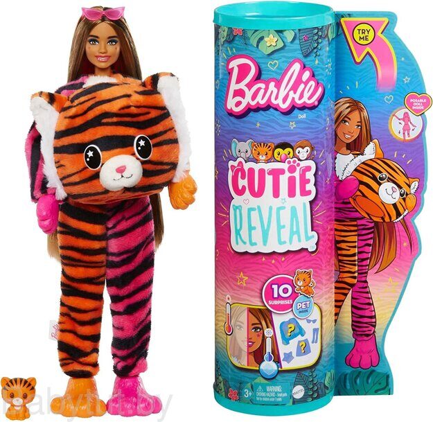 Кукла Barbie Cutie Reveal Тигр HKP99