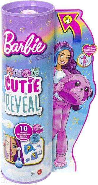 Кукла Barbie Cutie Reveal Ленивец HJL59