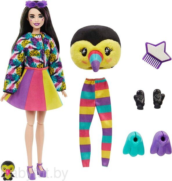 Кукла Barbie Cutie Reveal Тукан HKR00