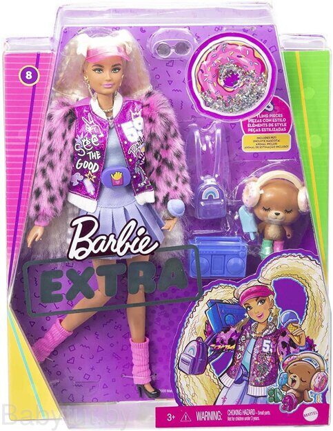 Кукла Barbie Экстра блондинка c косичками GYJ77