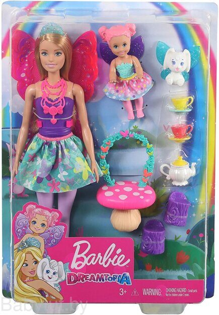 Игровой набор Barbie Заботливая принцесса Чаепитие GJK50