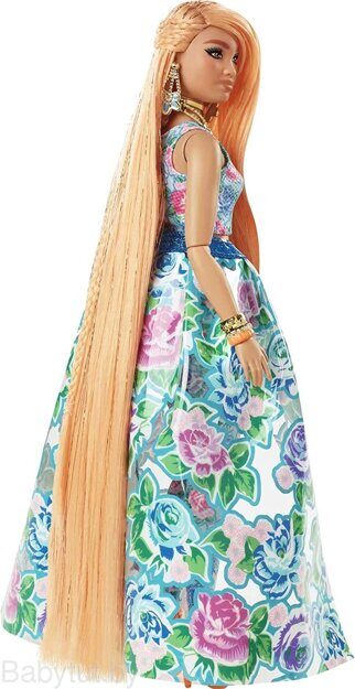 Кукла Barbie Экстра Fancy в цветочном платье HHN14