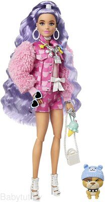 Кукла Barbie Экстра c фиолетовыми волнистыми волосами GXF08