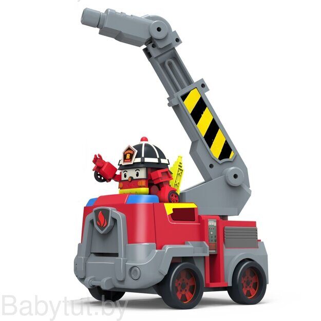 Robocar Poli  Игровой набор Пожарная станция с фигуркой Рой 83409