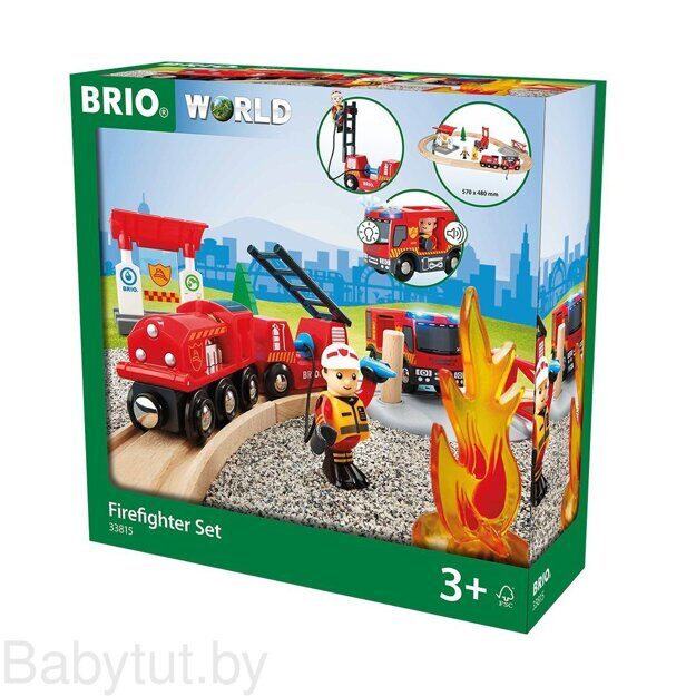 Железная дорога Brio Пожарные спасатели 33815