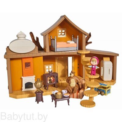 Игровой набор Маша и медведь Двухэтажный домик Мишки